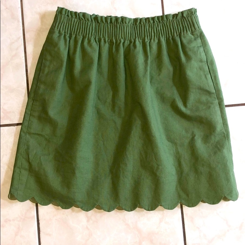 J. Crew Scallop Skirt w/Pockets